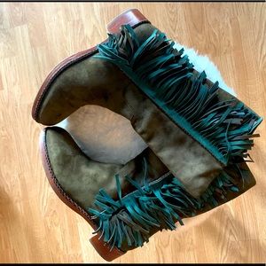 Suede Tasseled Boots by Via Spiga!